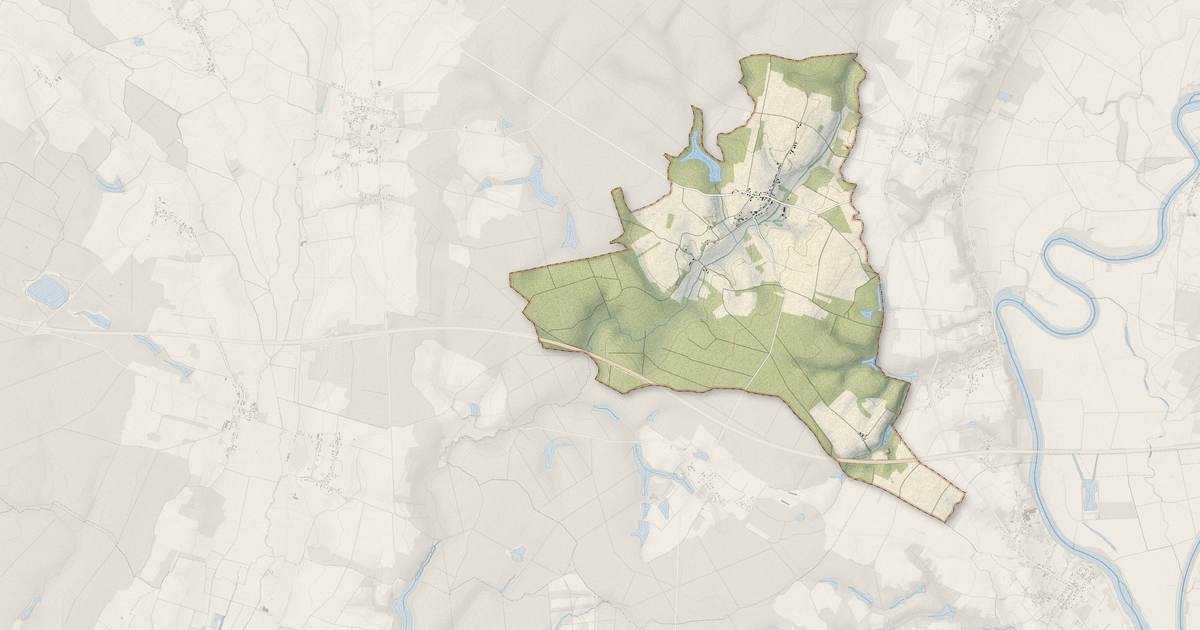 Portrait cartographique de Bagnot : relief, eau, forêts, bâti et voies, calculés à partir des données de l'IGN