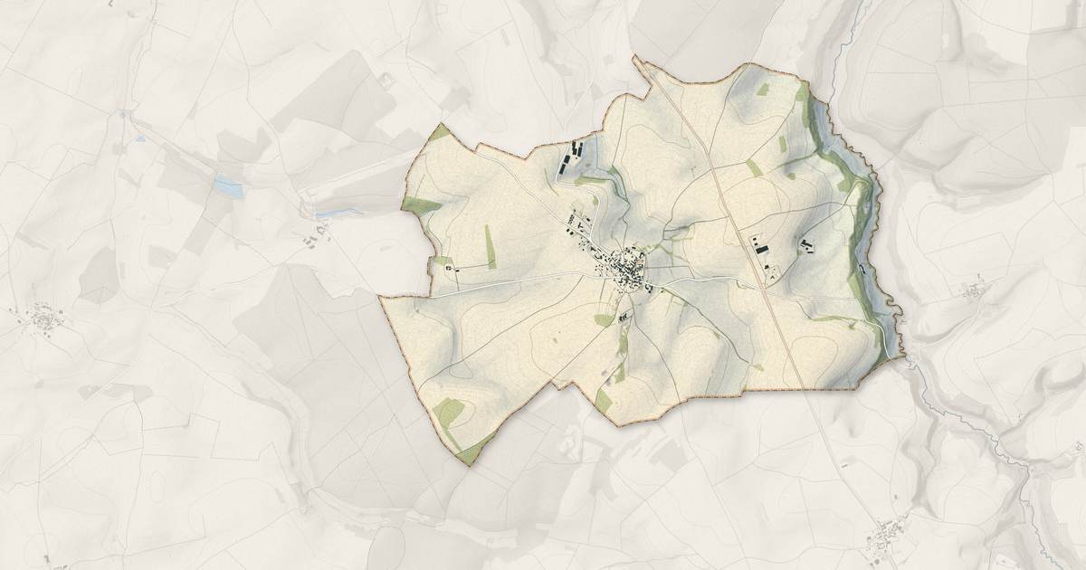 Portrait cartographique de Baigneux-les-Juifs : relief, eau, forêts, bâti et voies, calculés à partir des données de l'IGN