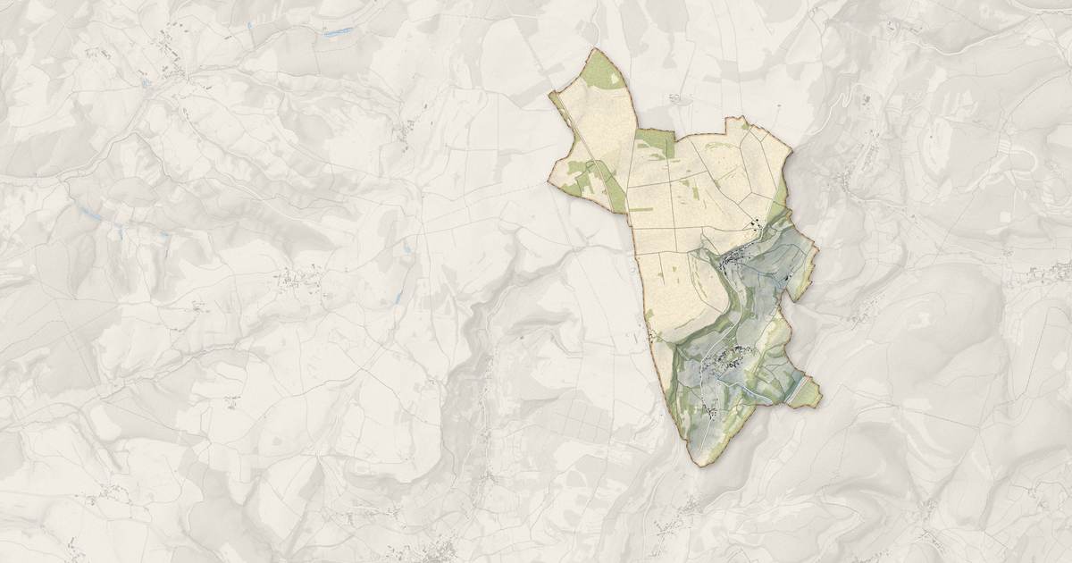 Portrait cartographique de Baubigny : relief, eau, forêts, bâti et voies, calculés à partir des données de l'IGN
