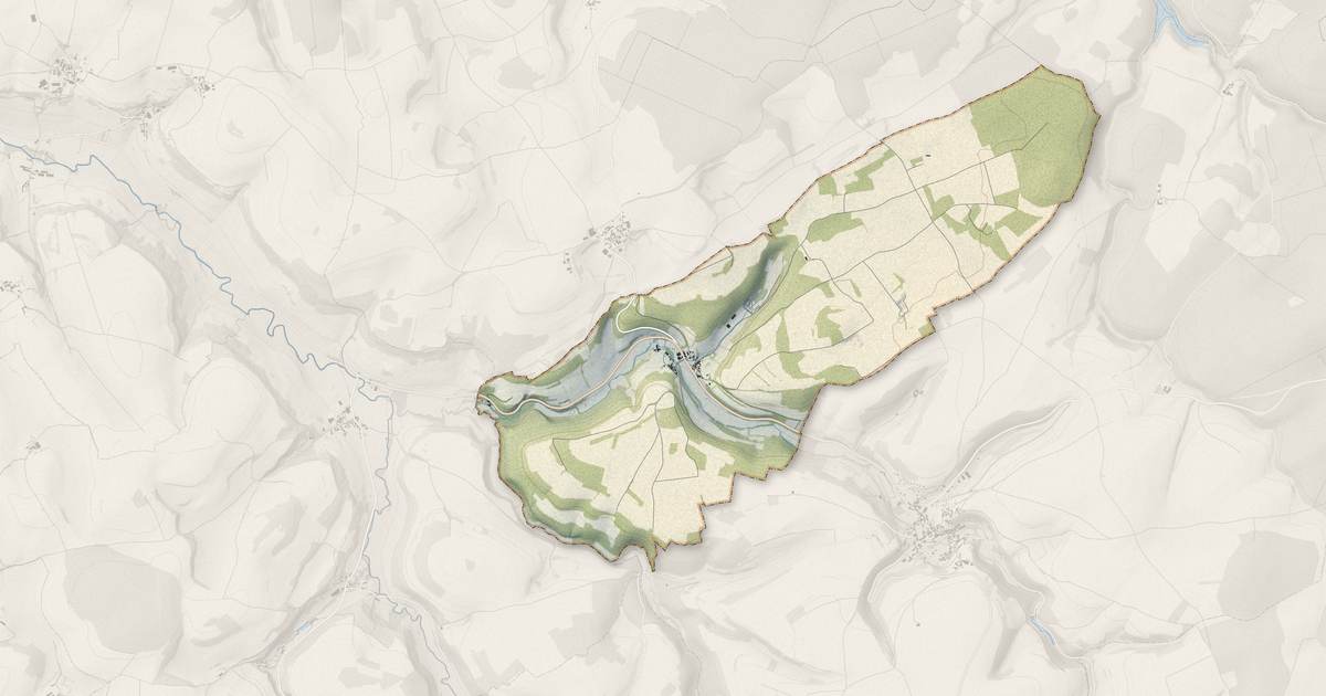 Portrait cartographique de Beaunotte : relief, eau, forêts, bâti et voies, calculés à partir des données de l'IGN