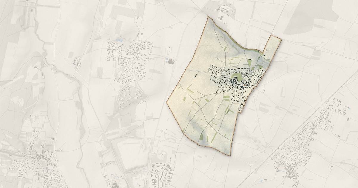 Portrait cartographique de Bellefond : relief, eau, forêts, bâti et voies, calculés à partir des données de l'IGN