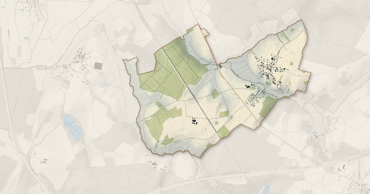 Portrait cartographique de Billey : relief, eau, forêts, bâti et voies, calculés à partir des données de l'IGN