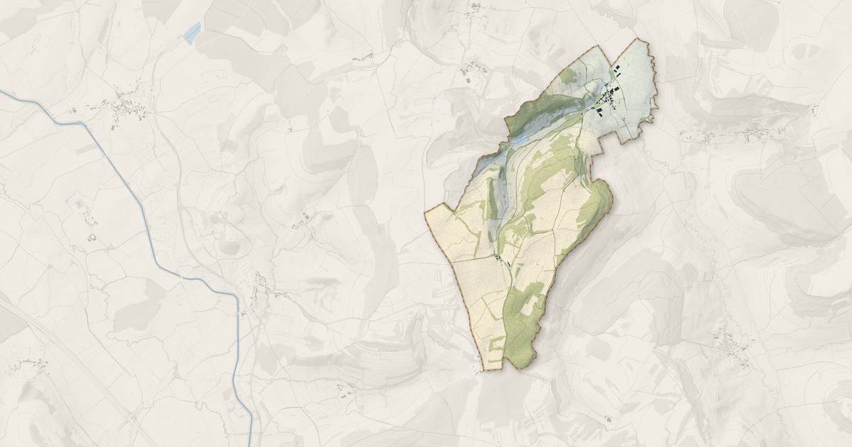 Portrait cartographique de Boussey : relief, eau, forêts, bâti et voies, calculés à partir des données de l'IGN