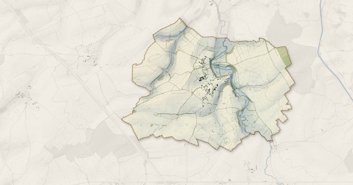 Portrait cartographique de Brianny : relief, eau, forêts, bâti et voies, calculés à partir des données de l'IGN