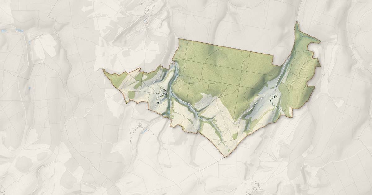 Portrait cartographique de Buxerolles : relief, eau, forêts, bâti et voies, calculés à partir des données de l'IGN