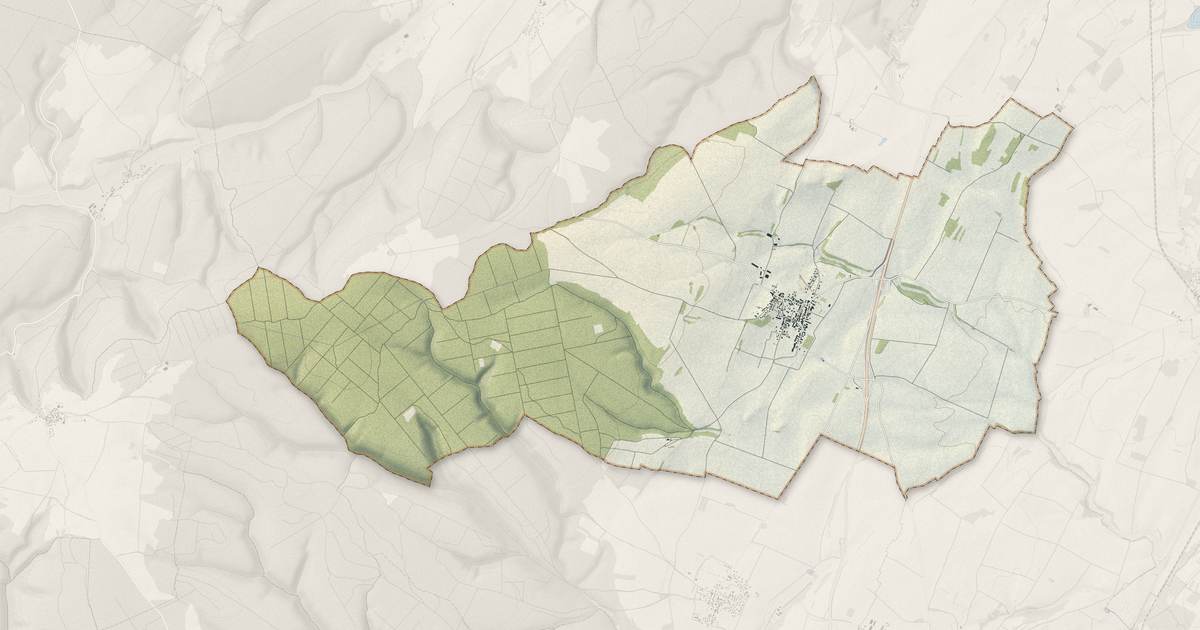 Portrait cartographique de Chaignay : relief, eau, forêts, bâti et voies, calculés à partir des données de l'IGN