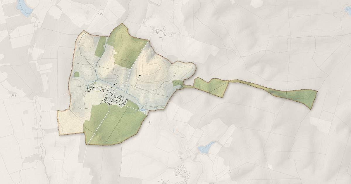 Portrait cartographique de Chambeire : relief, eau, forêts, bâti et voies, calculés à partir des données de l'IGN