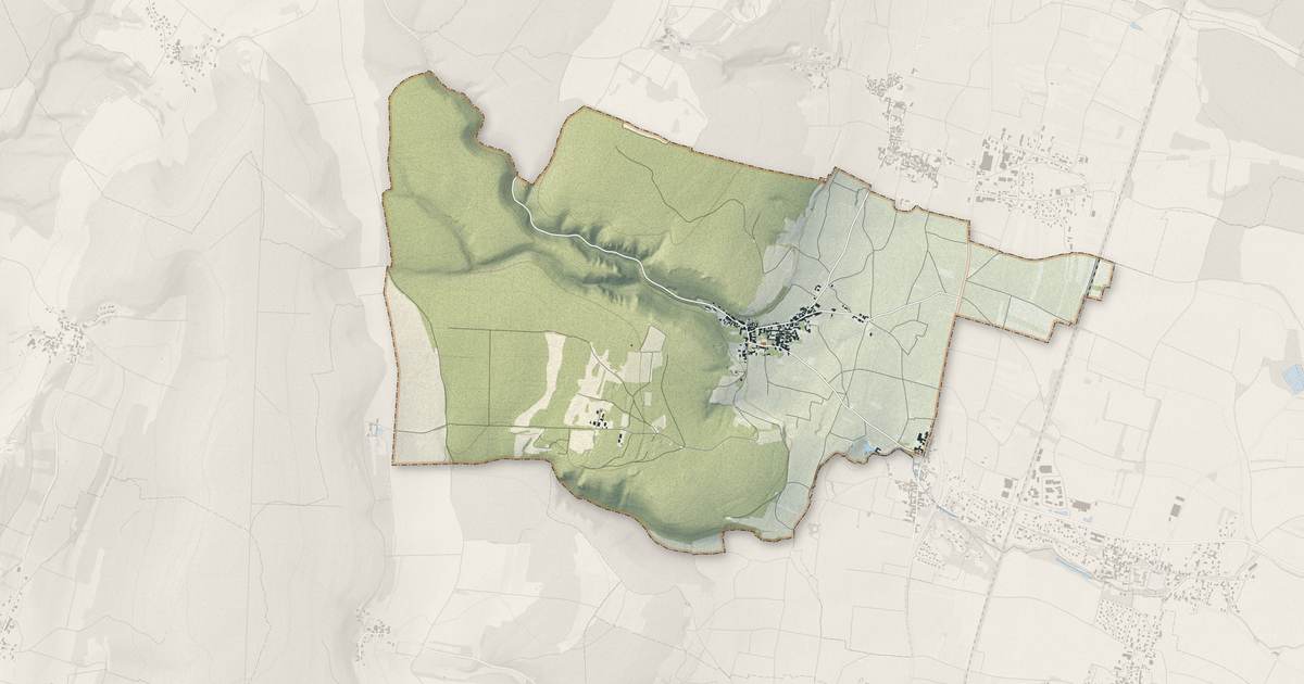 Portrait cartographique de Chambolle-Musigny : relief, eau, forêts, bâti et voies, calculés à partir des données de l'IGN