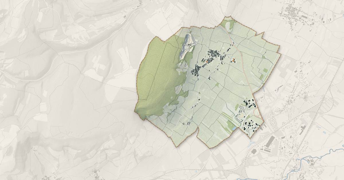 Portrait cartographique de Chassagne-Montrachet : relief, eau, forêts, bâti et voies, calculés à partir des données de l'IGN