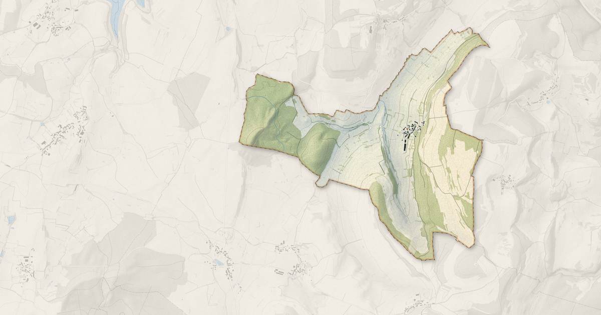 Portrait cartographique de Chaudenay-la-Ville : relief, eau, forêts, bâti et voies, calculés à partir des données de l'IGN