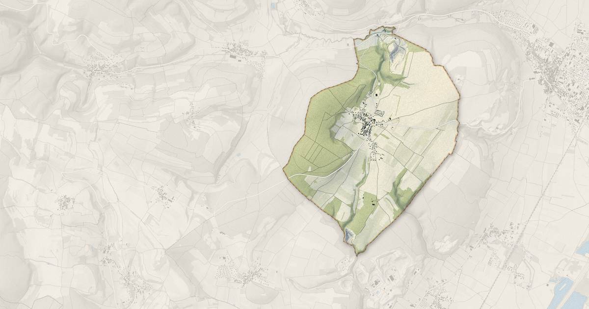 Portrait cartographique de Chaux : relief, eau, forêts, bâti et voies, calculés à partir des données de l'IGN
