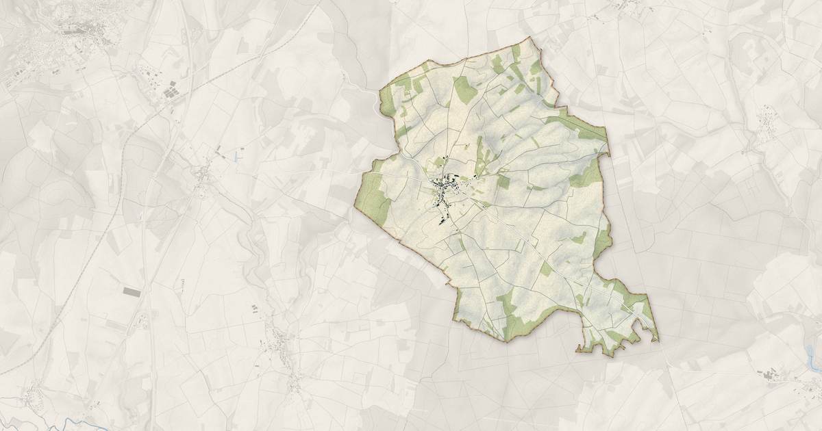 Portrait cartographique de Chazeuil : relief, eau, forêts, bâti et voies, calculés à partir des données de l'IGN