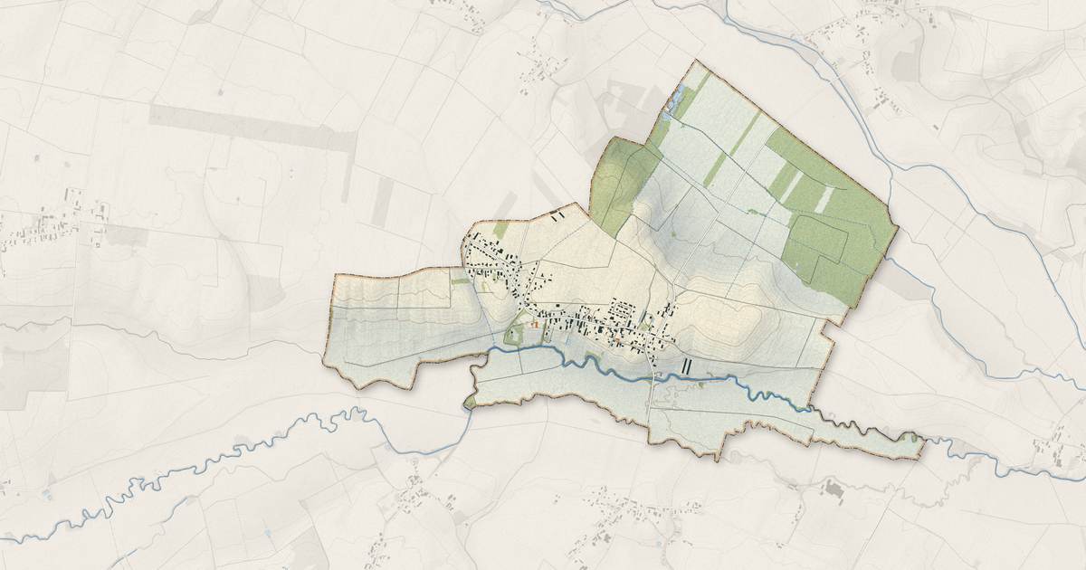 Portrait cartographique de Chevigny-en-Valière : relief, eau, forêts, bâti et voies, calculés à partir des données de l'IGN