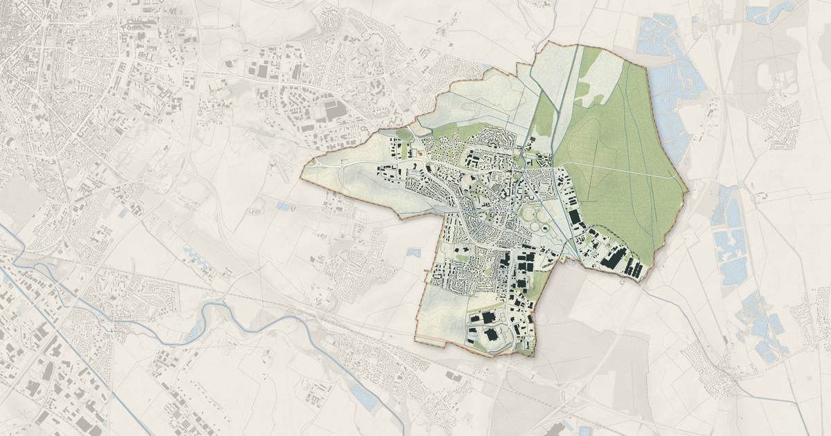 Portrait cartographique de Chevigny-Saint-Sauveur : relief, eau, forêts, bâti et voies, calculés à partir des données de l'IGN
