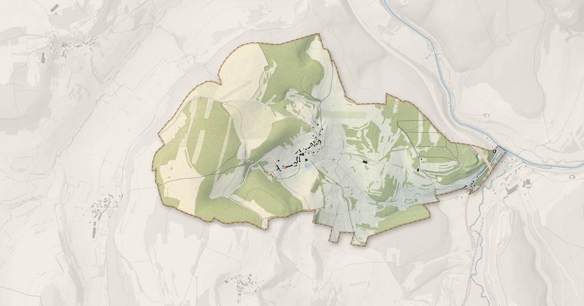 Portrait cartographique de Colombier : relief, eau, forêts, bâti et voies, calculés à partir des données de l'IGN
