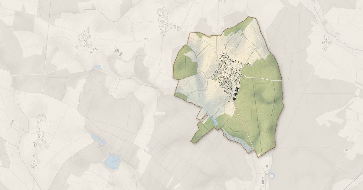 Portrait cartographique de Corcelles-lès-Cîteaux : relief, eau, forêts, bâti et voies, calculés à partir des données de l'IGN