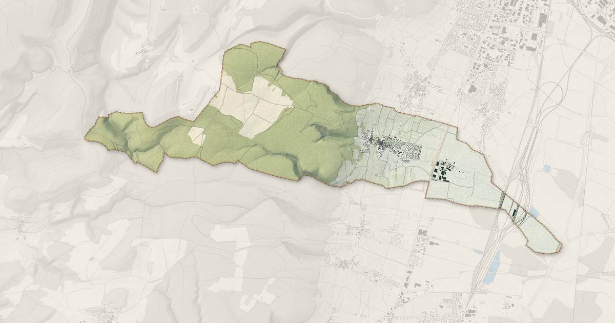 Portrait cartographique de Couchey : relief, eau, forêts, bâti et voies, calculés à partir des données de l'IGN