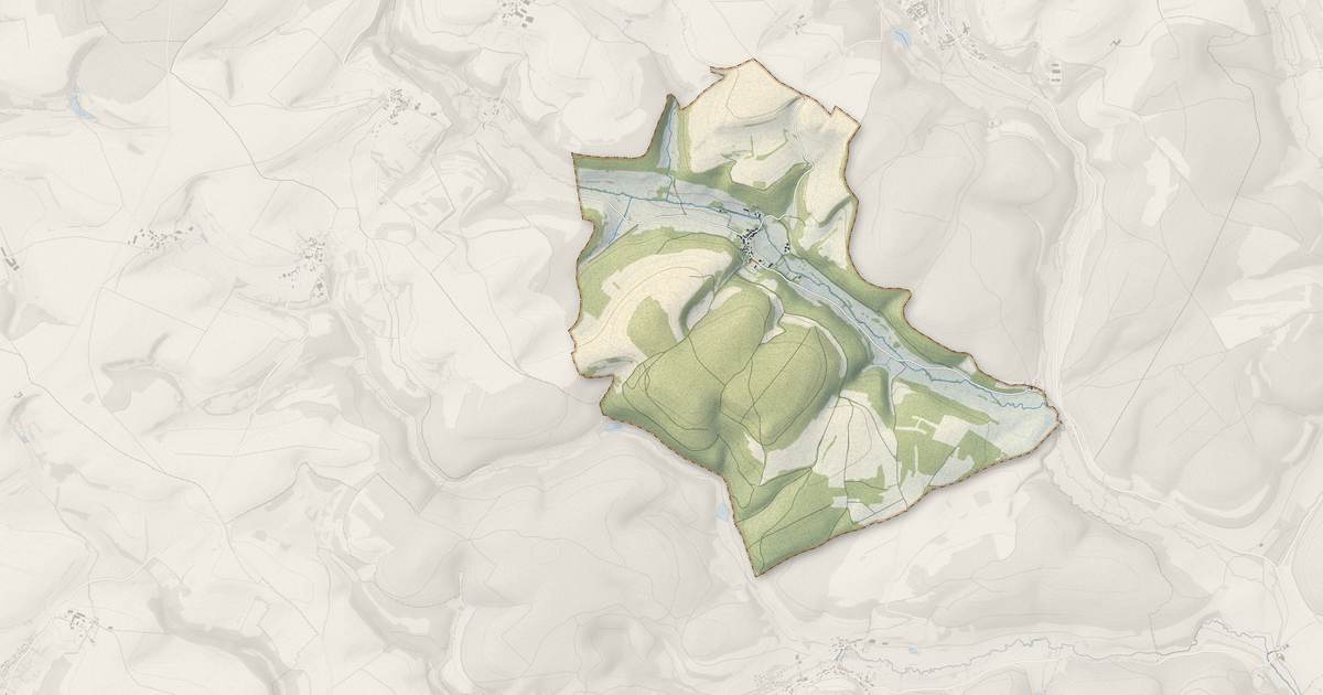 Portrait cartographique de Courlon : relief, eau, forêts, bâti et voies, calculés à partir des données de l'IGN