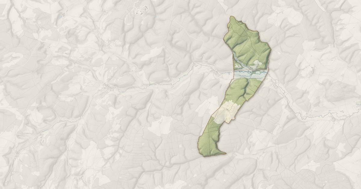 Portrait cartographique de Courtivron : relief, eau, forêts, bâti et voies, calculés à partir des données de l'IGN