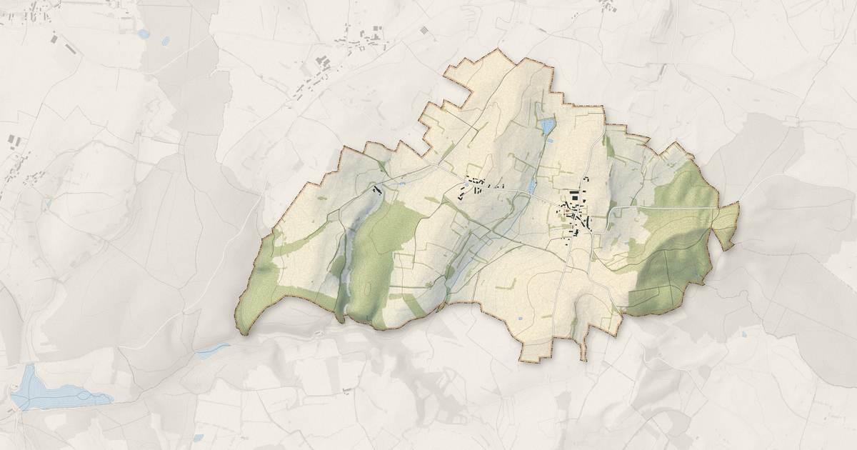 Portrait cartographique de Culètre : relief, eau, forêts, bâti et voies, calculés à partir des données de l'IGN