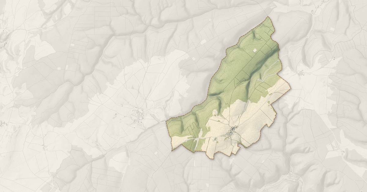 Portrait cartographique de Curtil-Saint-Seine : relief, eau, forêts, bâti et voies, calculés à partir des données de l'IGN