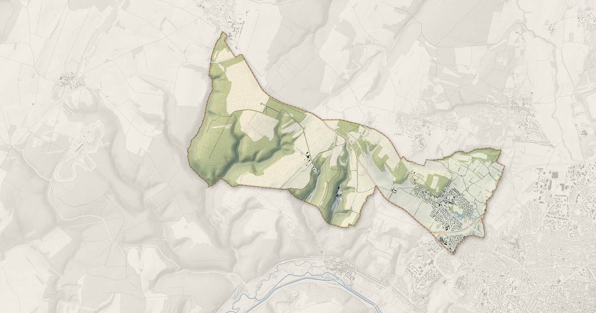 Portrait cartographique de Daix : relief, eau, forêts, bâti et voies, calculés à partir des données de l'IGN