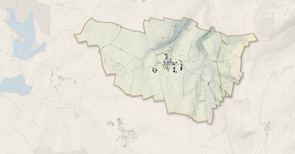 Portrait cartographique de Écutigny : relief, eau, forêts, bâti et voies, calculés à partir des données de l'IGN