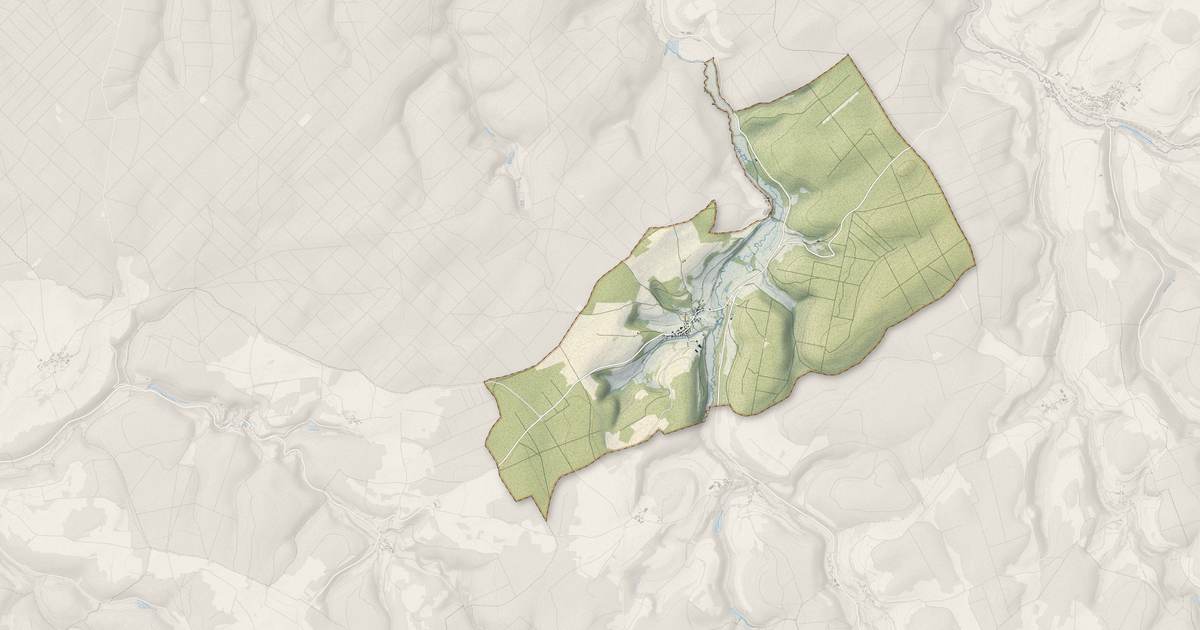 Portrait cartographique de Essarois : relief, eau, forêts, bâti et voies, calculés à partir des données de l'IGN