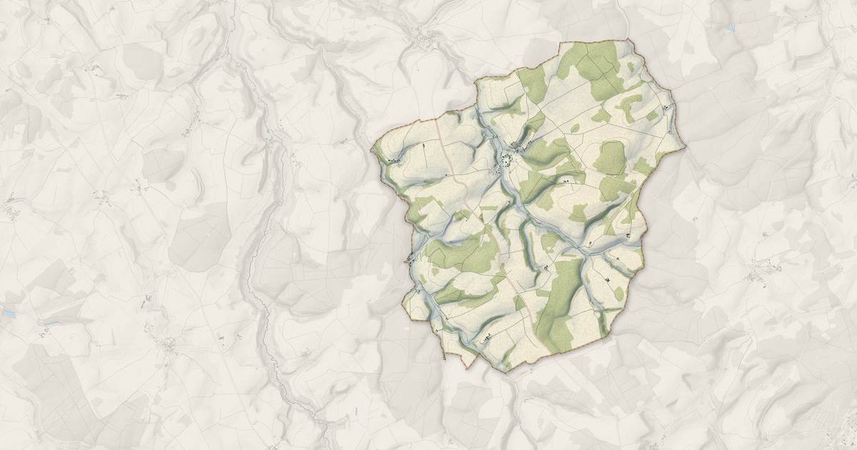Portrait cartographique de Étalante : relief, eau, forêts, bâti et voies, calculés à partir des données de l'IGN