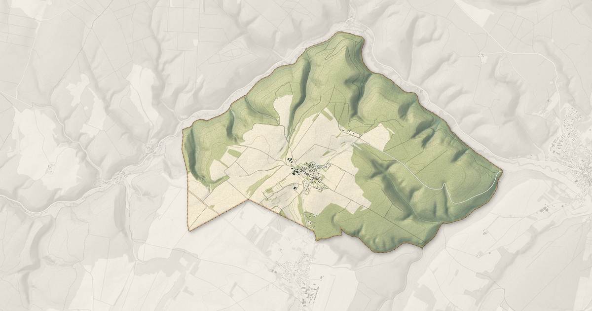 Portrait cartographique de Étaules : relief, eau, forêts, bâti et voies, calculés à partir des données de l'IGN