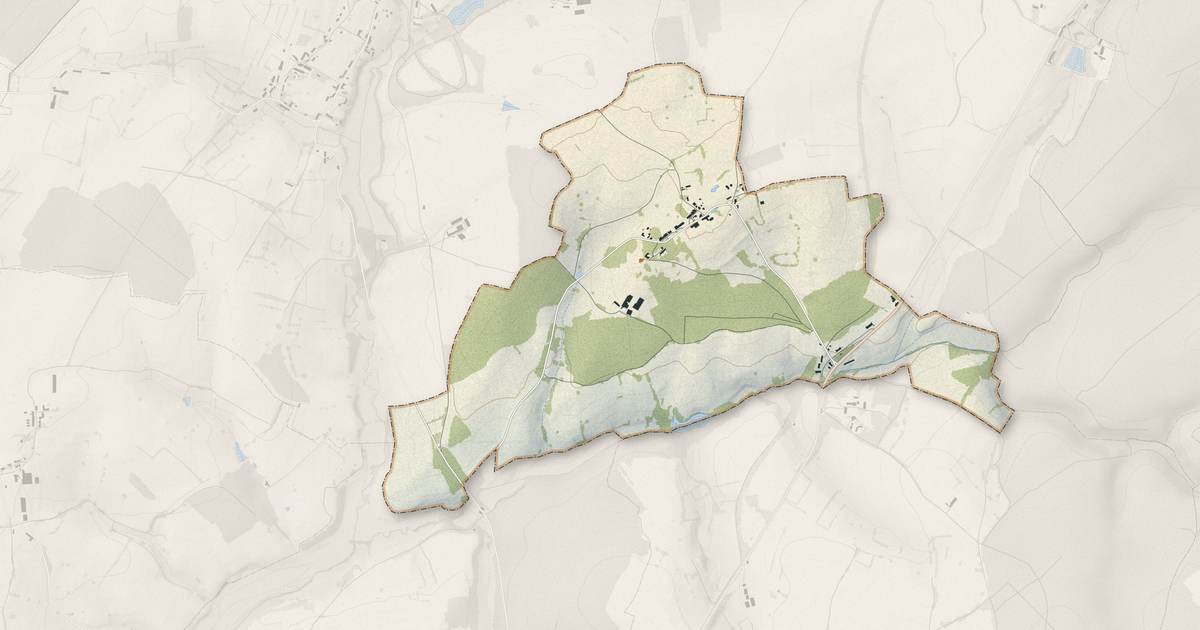 Portrait cartographique de Le Fête : relief, eau, forêts, bâti et voies, calculés à partir des données de l'IGN
