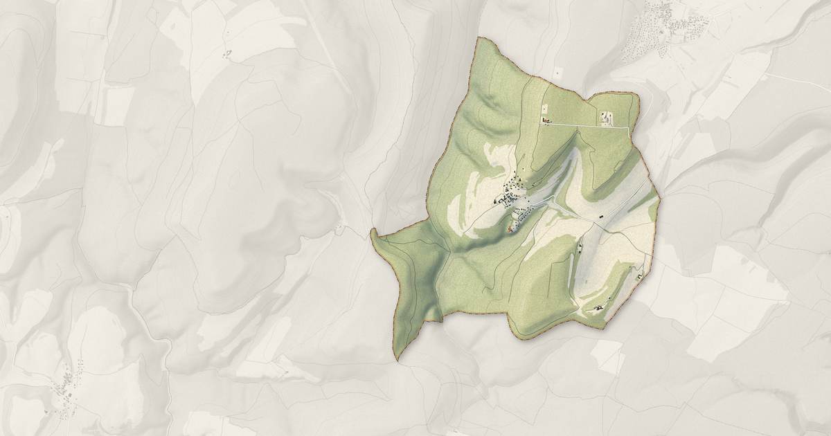 Portrait cartographique de Flavignerot : relief, eau, forêts, bâti et voies, calculés à partir des données de l'IGN