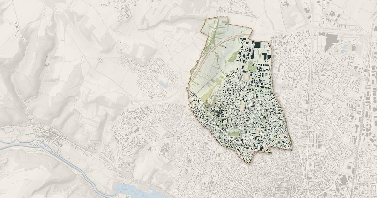 Portrait cartographique de Fontaine-lès-Dijon : relief, eau, forêts, bâti et voies, calculés à partir des données de l'IGN