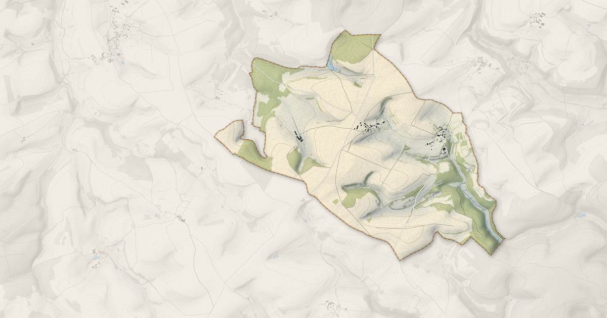 Portrait cartographique de Fraignot-et-Vesvrotte : relief, eau, forêts, bâti et voies, calculés à partir des données de l'IGN