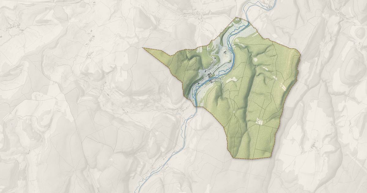 Portrait cartographique de Gissey-sur-Ouche : relief, eau, forêts, bâti et voies, calculés à partir des données de l'IGN