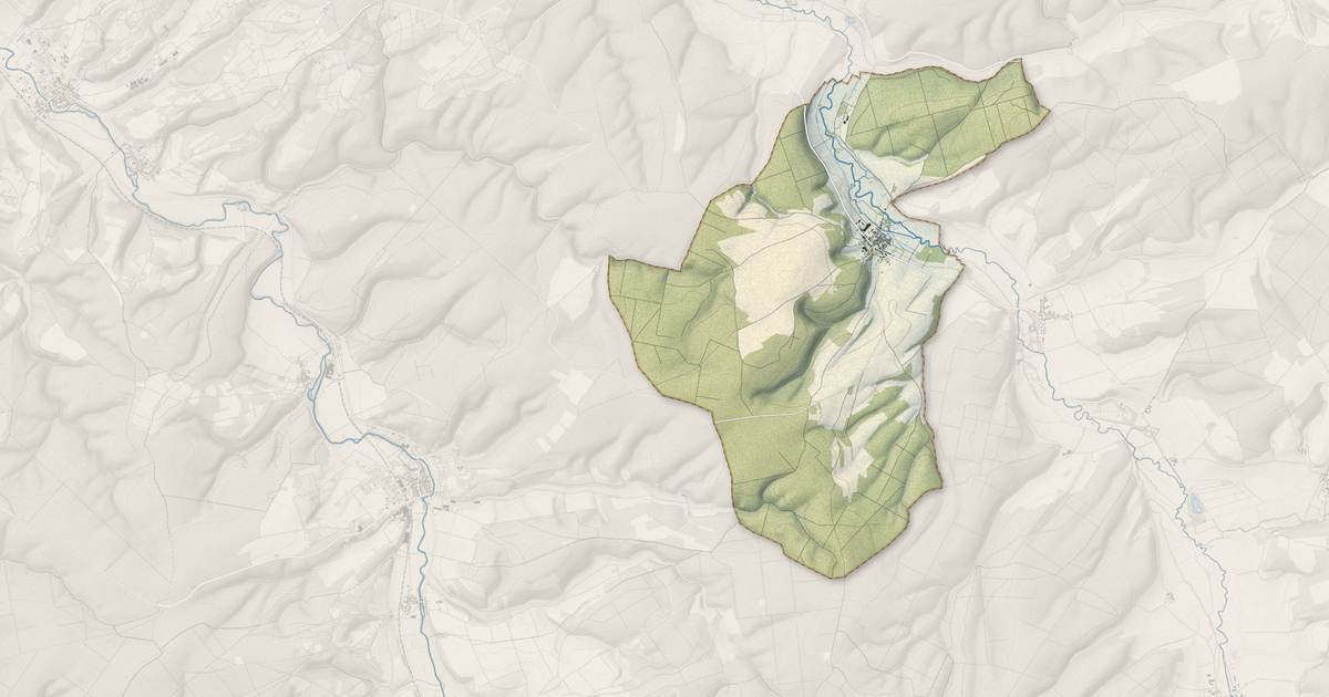 Portrait cartographique de Grancey-sur-Ource : relief, eau, forêts, bâti et voies, calculés à partir des données de l'IGN