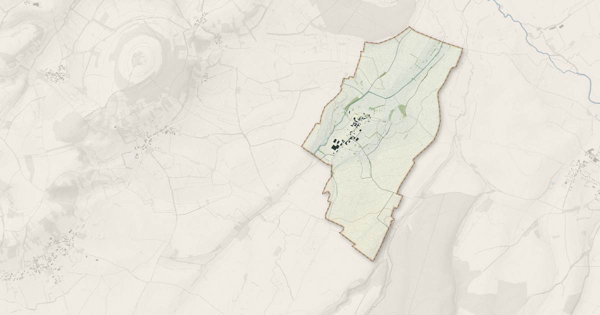 Portrait cartographique de Jeux-lès-Bard : relief, eau, forêts, bâti et voies, calculés à partir des données de l'IGN