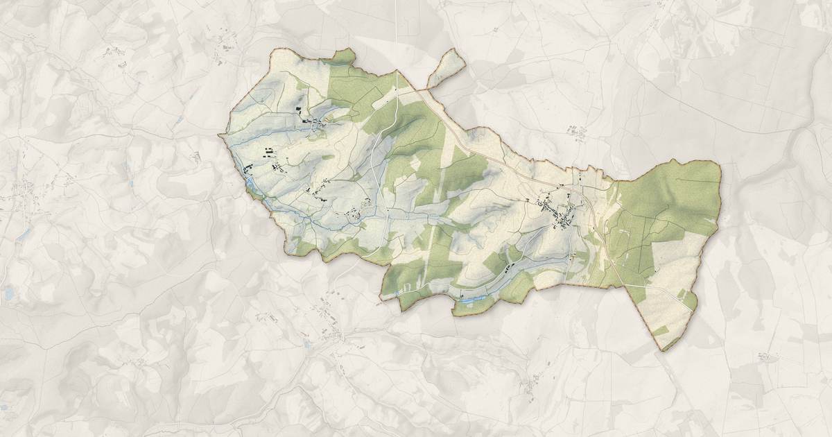 Portrait cartographique de Val-Mont : relief, eau, forêts, bâti et voies, calculés à partir des données de l'IGN