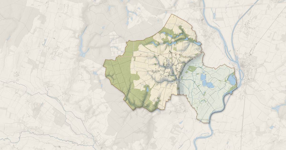 Portrait cartographique de Labergement-lès-Seurre : relief, eau, forêts, bâti et voies, calculés à partir des données de l'IGN
