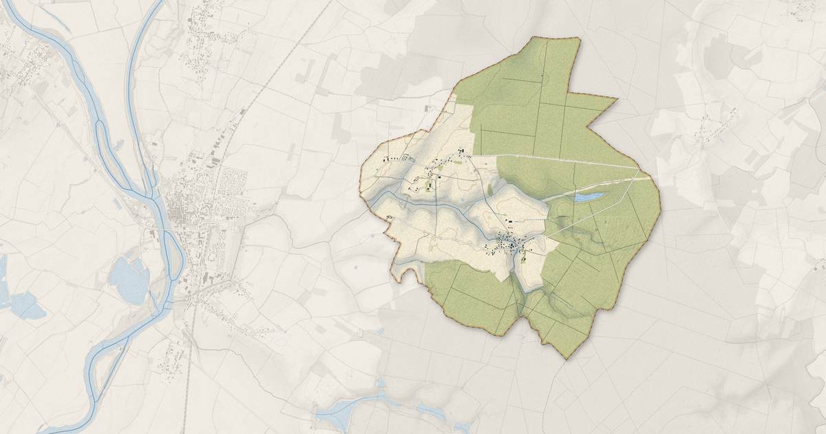 Portrait cartographique de Lanthes : relief, eau, forêts, bâti et voies, calculés à partir des données de l'IGN