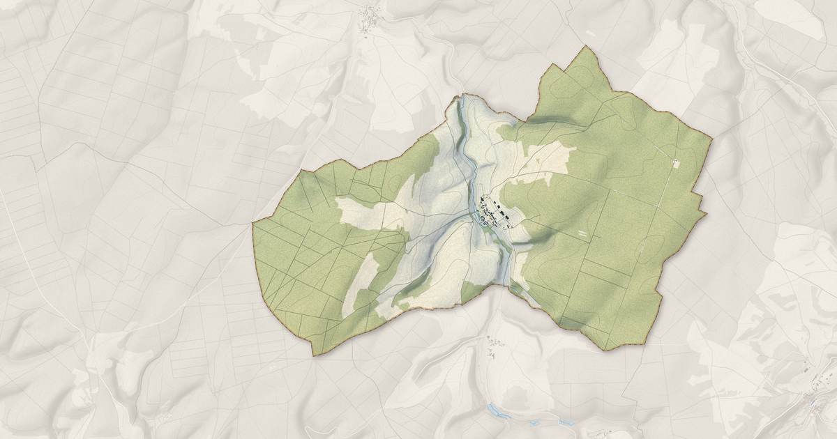 Portrait cartographique de Lucey : relief, eau, forêts, bâti et voies, calculés à partir des données de l'IGN