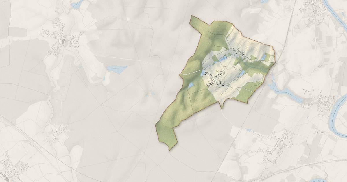 Portrait cartographique de Magny-Montarlot : relief, eau, forêts, bâti et voies, calculés à partir des données de l'IGN