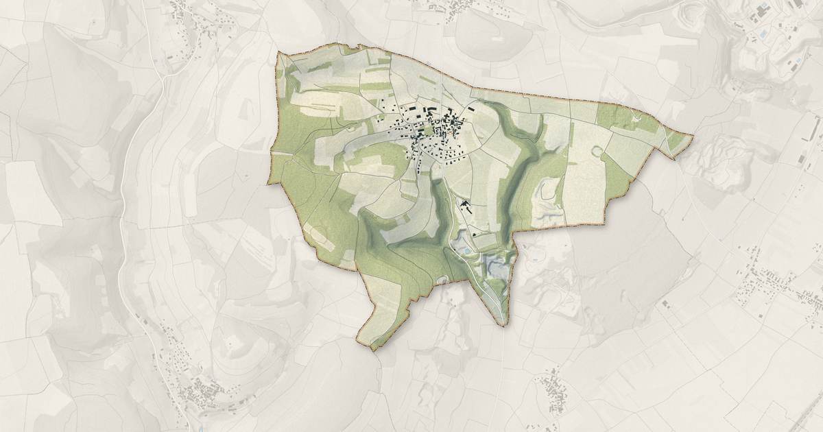 Portrait cartographique de Magny-lès-Villers : relief, eau, forêts, bâti et voies, calculés à partir des données de l'IGN