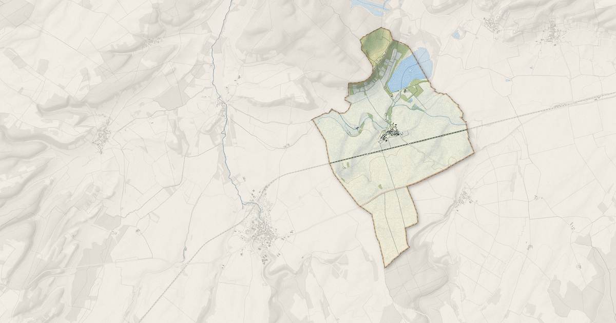 Portrait cartographique de Marcenay : relief, eau, forêts, bâti et voies, calculés à partir des données de l'IGN