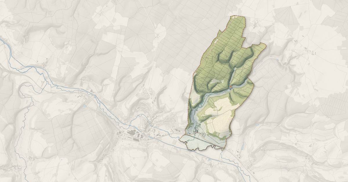 Portrait cartographique de Marmagne : relief, eau, forêts, bâti et voies, calculés à partir des données de l'IGN