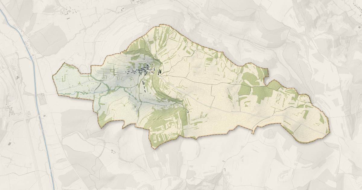 Portrait cartographique de Martrois : relief, eau, forêts, bâti et voies, calculés à partir des données de l'IGN