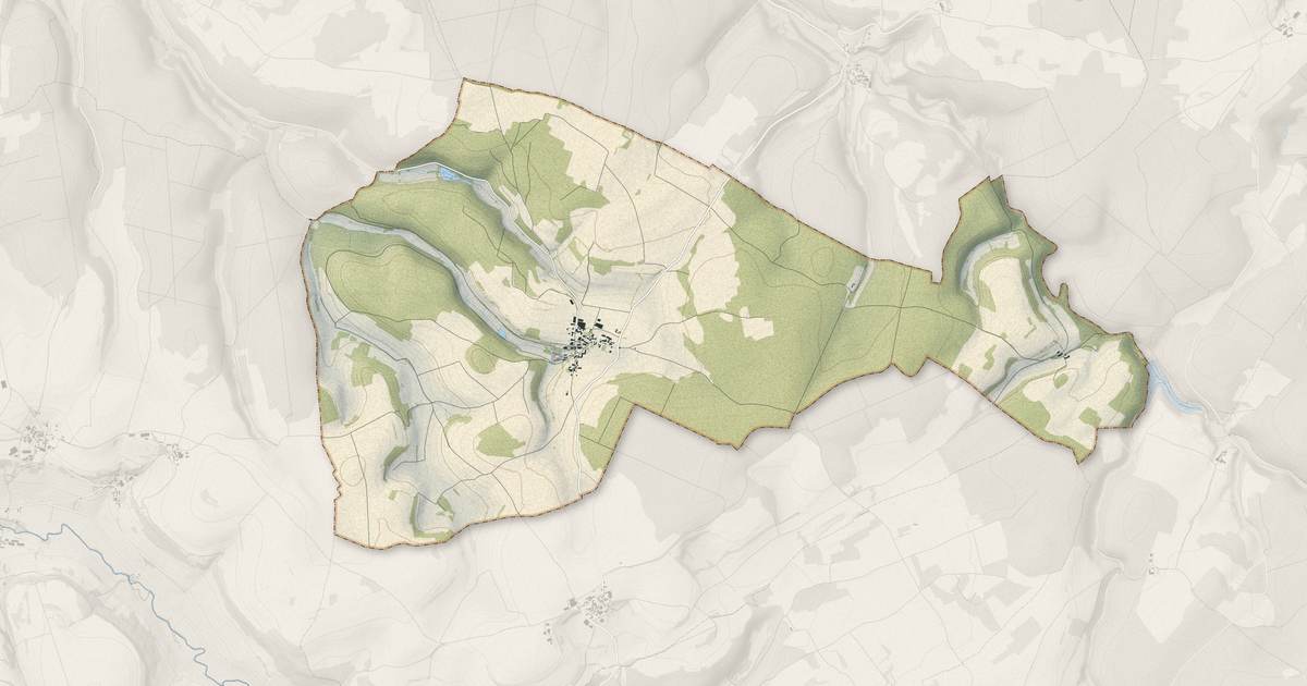 Portrait cartographique de Mauvilly : relief, eau, forêts, bâti et voies, calculés à partir des données de l'IGN