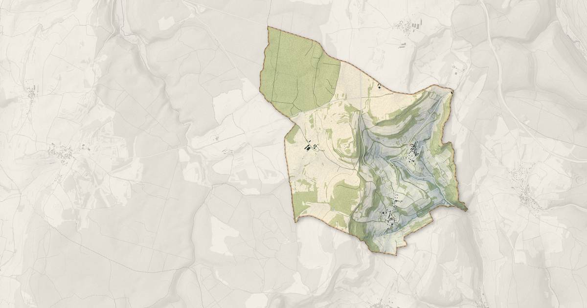 Portrait cartographique de Mavilly-Mandelot : relief, eau, forêts, bâti et voies, calculés à partir des données de l'IGN