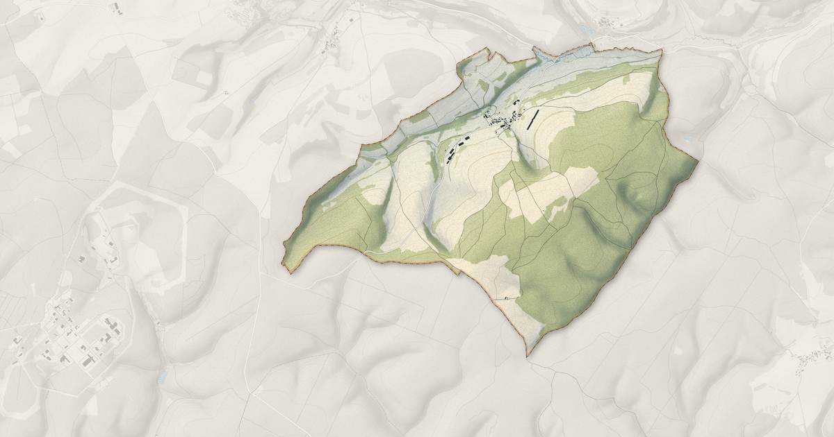 Portrait cartographique de Le Meix : relief, eau, forêts, bâti et voies, calculés à partir des données de l'IGN
