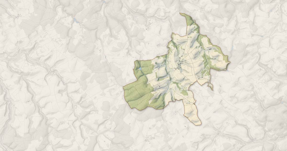 Portrait cartographique de Minot : relief, eau, forêts, bâti et voies, calculés à partir des données de l'IGN